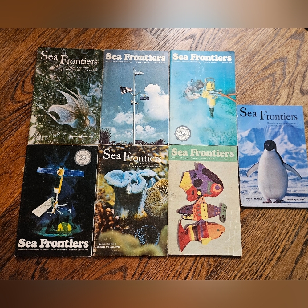 Sea Frontiers Lot Of 7 Magazines Vintage